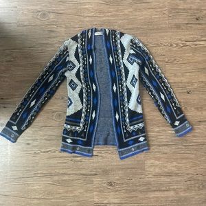 Cotton Emporium Cardigan Sweater Nice Pattern Size Small